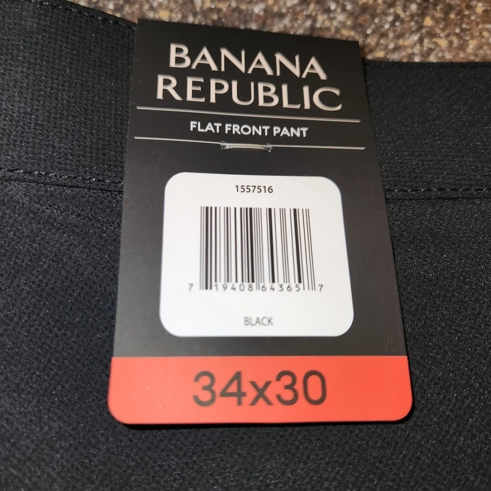NWT Banana Republic Flat Front Lightweight Pants Size 34X30 Straight Leg Chino